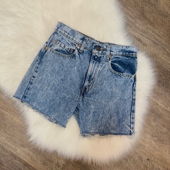 Levi 505 Vintage Denim Shorts - Picture 2 of 4